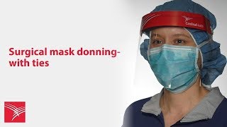 Donning and doffing guidance for surgical masks [upl. by Nyrat]