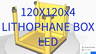 Lithophane Box 120mmX120mm X4 With LED [upl. by Nairda]