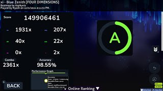 blue zenith HR 700pp 2 miss [upl. by Ahseinat]