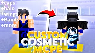 animated cosmetics like java on mcpe  bedrock wings capes bandanas etc [upl. by Llehsyar]