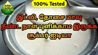 இட்லி மாவு நீண்ட நாள் புளிக்காம இருக்க இப்டி செய்யுங்க  idli Dosa batter in tamil  ASK TAMIL TIPS [upl. by Curson]