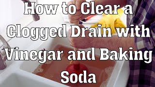 How to Clear a Clogged Drain with Vinegar and Baking Soda [upl. by Seravat865]