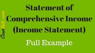 Statement of Comprehensive Income Income Statement  Full Example [upl. by Eatnuhs]