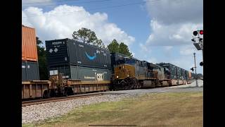 Railfanning In Folkston GA  Hornshows FT Foreign Power [upl. by Markos]