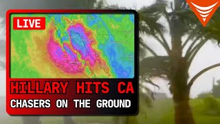 Tropical Cyclone Hilary Livestream  As It Happened [upl. by Errick]