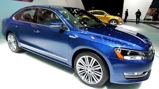 2015 Volkswagen Passat BlueMotion Concept  Walkaround  2014 Detroit Auto Show [upl. by Mendel]