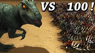 100 KENTROSAURUS VS 1 GIGANOTOSAURUS  Kentro vs Giga  Ark Survival Evolved Dino Battle Arena [upl. by Leslee]