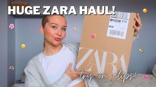 NEW IN ZARA HAUL SPRING  SUMMER 2024 🤍🤩 [upl. by Rabi]