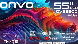 ONVO OV55500 4K Ultra HD 55quot 140 Ekran Uydu Alıcılı webOS Smart LED TV İLK KURULUM [upl. by Cohe]