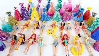 7 Minutes Satisfying with Unboxing Cute Disney Princess Dolls set Toys ASMR Review Toys Disney [upl. by Hadria]