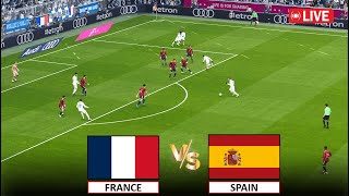 🔴LIVE  FRANCE vs SPAIN I UEFA EURO 2024 SEMI FINAL MATCH I FULL MATCH I eFOOTBALL PES 21 GAMEPLAY [upl. by Linsk]