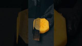 Cutting a Persimmon with a Ruler 🔪✨ asmr [upl. by Gnehc633]