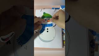 Sticker snowman ChristmasSticker HolidaySticker asmrsounds sound asmr snowman [upl. by Mehcanem]