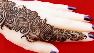 सिंपल अरेबिक मेहंदी डिजाइन l simple amp easy mehandi design for Rakhi beautiful karwa chauth mehandi [upl. by Hacceber]