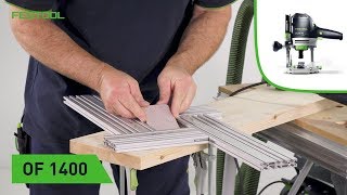 Schablonenfräsen mit der Oberfräse OF 1400 Festool TV Folge 136 [upl. by Nylaehs]