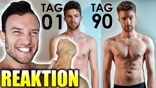 Sascha Huber reagiert auf 90 Tage Fitness Transformation von Tomary [upl. by Mcginnis]