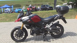 Suzuki VStrom 1000 Candy Daring Red Motorcycle Exterior and Interior [upl. by Ajroj]