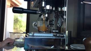 Pulling a shot and steaming milk on Profitec Pro 300 [upl. by Melbourne123]