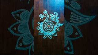 குட்டி மயில் கோலம் daily rangoli kolam designs trending viralvideo shorts shortsfeed ytshorts [upl. by Arette]