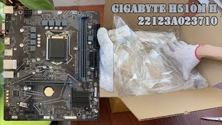 PACK MAINBOARD GIGABYTE H510M H LGA1200  GOOD SN22123A023710 [upl. by Eniamrahs]