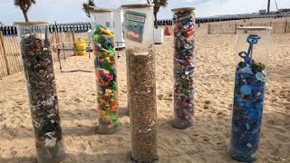 Belgio gli studenti puliscono la spiaggia di Ostenda [upl. by Leonidas]