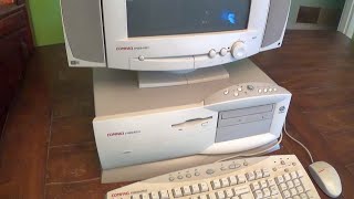 Complete Retro Compaq Presario 4160 Computer 1996 [upl. by Hazlett]