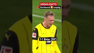 HIGHLIGHTS ⚽️  BVB Secures HUGE Win • Borussia Dortmund 🆚 RB Leipzig • MD9 [upl. by Benil]