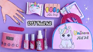 handmade paper nail kit  DIY Paper Nails  Fun crafts to make at home  easy to make  paper craft [upl. by Goggin]