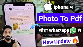 how to create pdf file on iphone  how to send photo as a pdf on whatsapp in iphone  photos to pdf [upl. by Gessner]