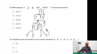 LOGICA Ragionamento numerico serie numeriche alfabetiche e alfanumeriche demo modulo 8 [upl. by Annodahs]