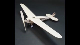 Build an AllSheet Balsa AVRO 560 Flying Model Airplane [upl. by Yoreel]