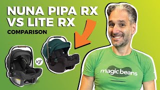 Nuna Pipa Rx Vs Pipa Lite Rx  Infant Car Seat  Best Car Seats 2023  Magic Beans Reviews [upl. by Snilloc819]