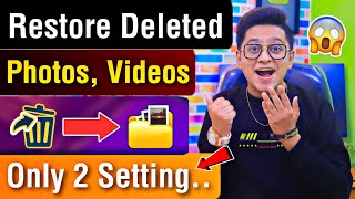 How To Recover Deleted Photo Video On Android Phone  Delete Photo Ko Wapas Kaise Laye Tutorial Tip [upl. by Ennovihc542]