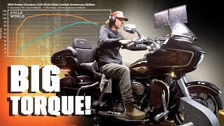 2023 HarleyDavidson CVO Road Glide Limited Anniversary Edition Dyno Test [upl. by Westfahl856]