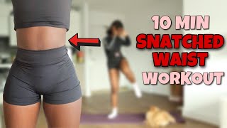 Snatchtember  THE EASIEST ABS WORKOUT ON YOUTUBE  do this daily to SHAPE YOUR WAIST  Low Impact [upl. by Landa]