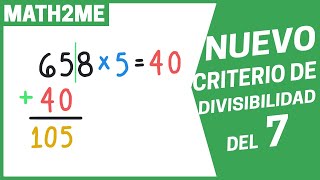 NUEVO CRITERIO de DIVISIBILIDAD del 7 [upl. by Marcia997]