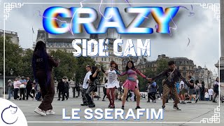 KPOP IN PUBLIC  SIDE CAM  4K LE SSERAFIM 르세라핌 CRAZY Dance Cover  LONDON [upl. by Noryb]