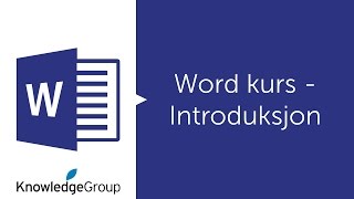 Word kurs  Introduksjon  Norsk 2016  2013  2010 [upl. by Ellehcyt]