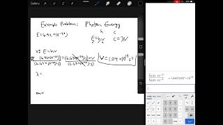 Honors Solving a Photon Calc frequency wavelength and nm [upl. by Laverne]