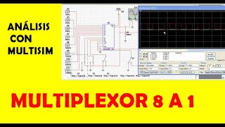 MULTIPLEXOR 8 A 1  ANÁLISIS CON MULTISIM [upl. by Rorie]