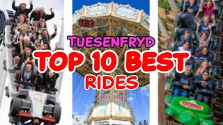 Top 10 rides at Tusenfryd  Vinterbro Norway  2022 [upl. by Norah]