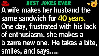 Wife makes her husband same sandwich for 40 Years New Funny Joke of the day😂 [upl. by Ainival721]