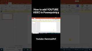 How to Embed Youtube Video in Powerpoint microsoftoffice powerpoint [upl. by Brigham]