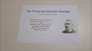 Das Prinzip des kleinsten Zwanges nach Le Chatelier [upl. by Chapland690]