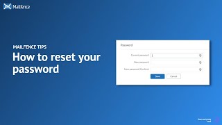 HOW TO reset your password  Mailfence TIPS [upl. by Koosis]