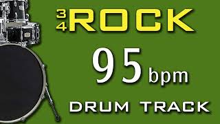 95 BPM  34 DRUM TRACK  ROCK [upl. by Breskin]