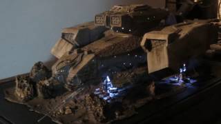 NOSTROMO Landed On The Alien Planet LV426 Diorama Build [upl. by Trebled]