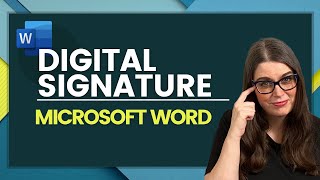 How to Create a Digital Signature in Word [upl. by Dolley452]