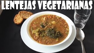 LENTEJAS VEGETARIANAS RECETA RÁPIDA [upl. by Landan]