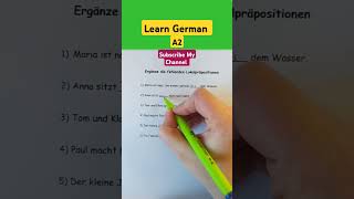 Learn German A2 Lokalpräpositionen im Deutschendeutschlernen deutsch foryou [upl. by Lrat403]